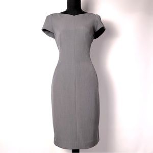 Grey Classic Formal Sleeveless Midi Dress M.M. Lafleur
